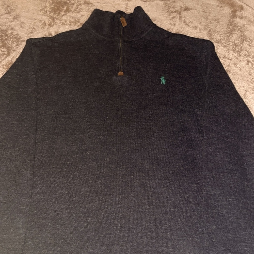 Polo half zip sweater